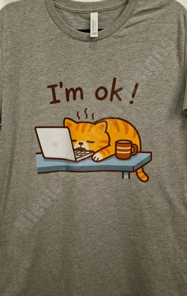I'm Okay Cat Shirt