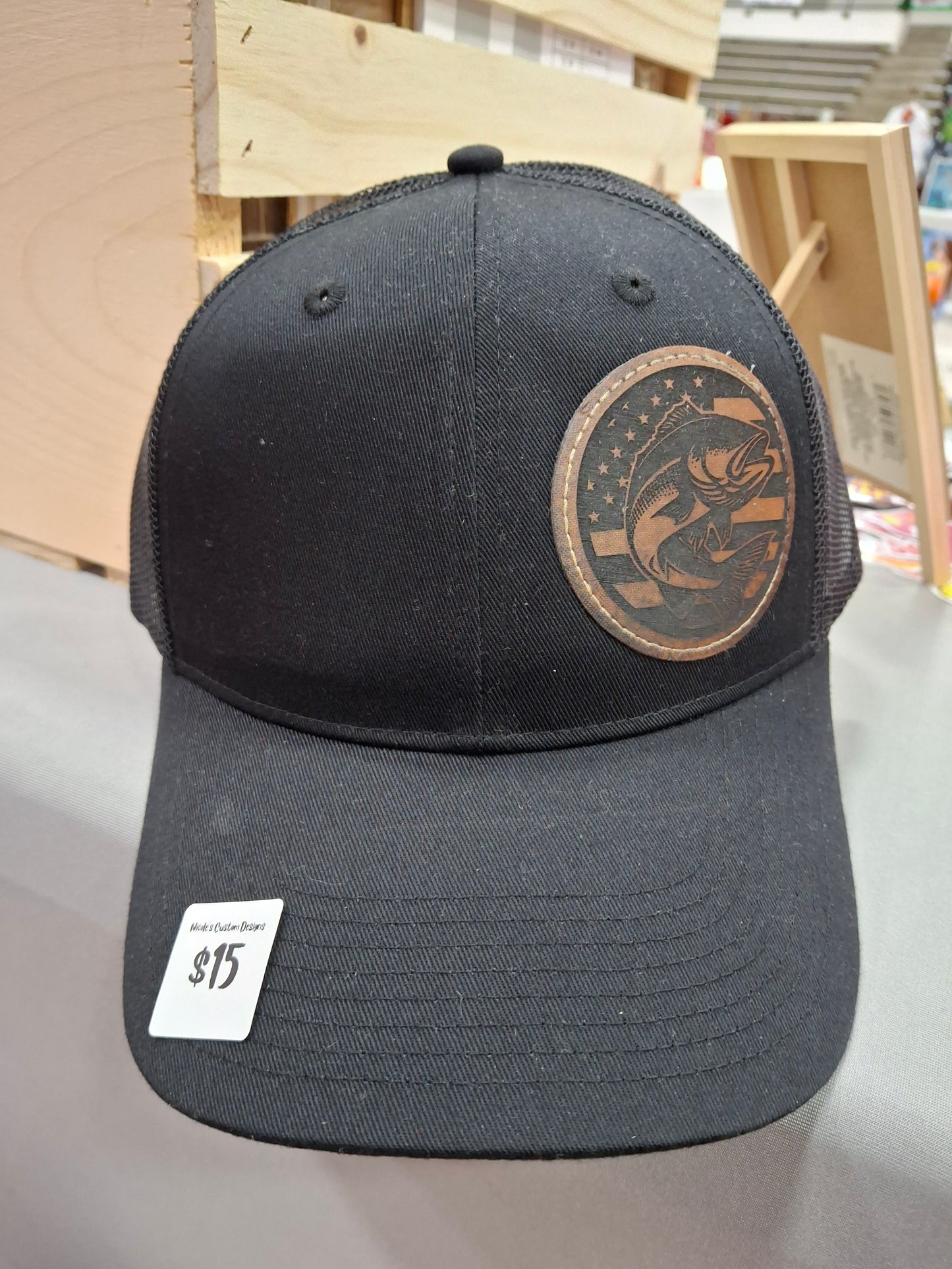 USA Flag Bass Fishing Trucker Hat