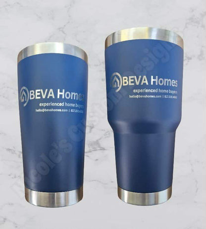 Tumbler w/ Design on One Side, Two Sides, or 360 Design
