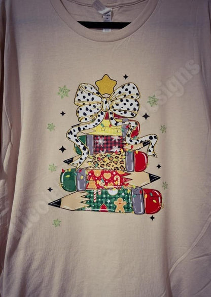 Teacher Christmas Tree Shirt