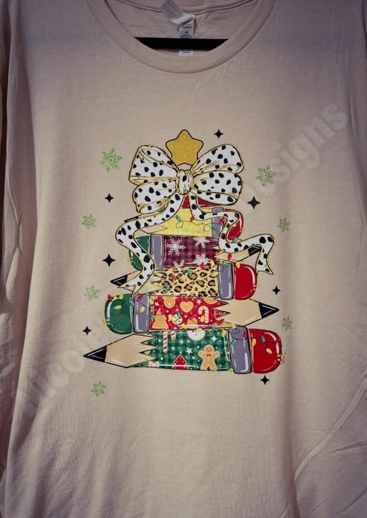 Teacher Christmas Tree Shirt